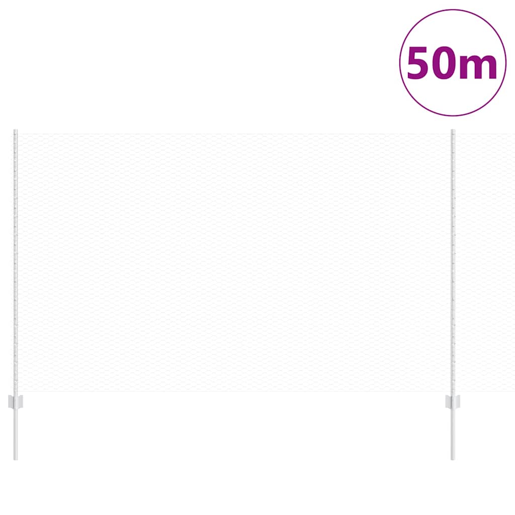 Fence with Post Silver