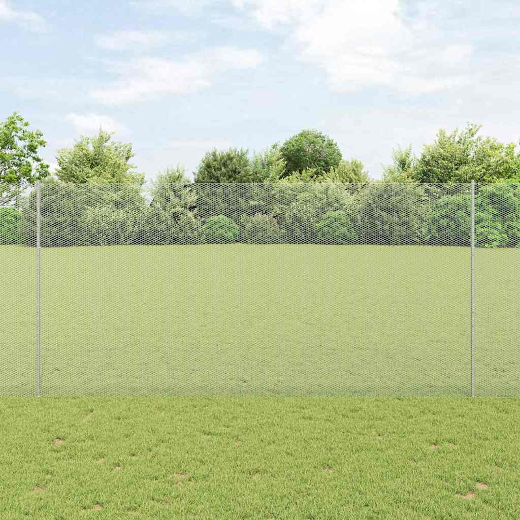Fence with Post Silver