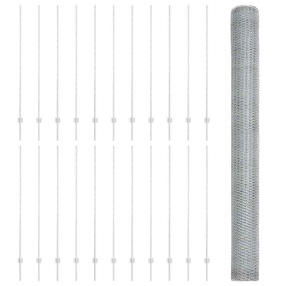 Fence with Post Silver