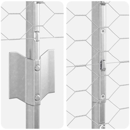 Fence with Post Silver