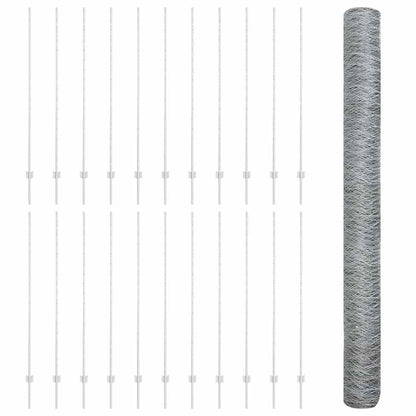 Fence with Post Silver