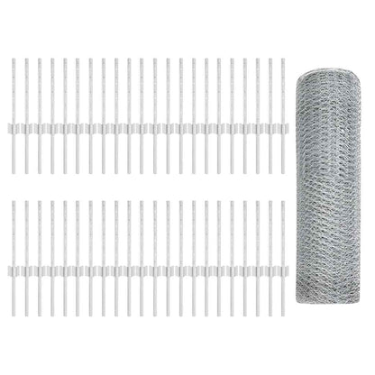 Fence with Post Silver
