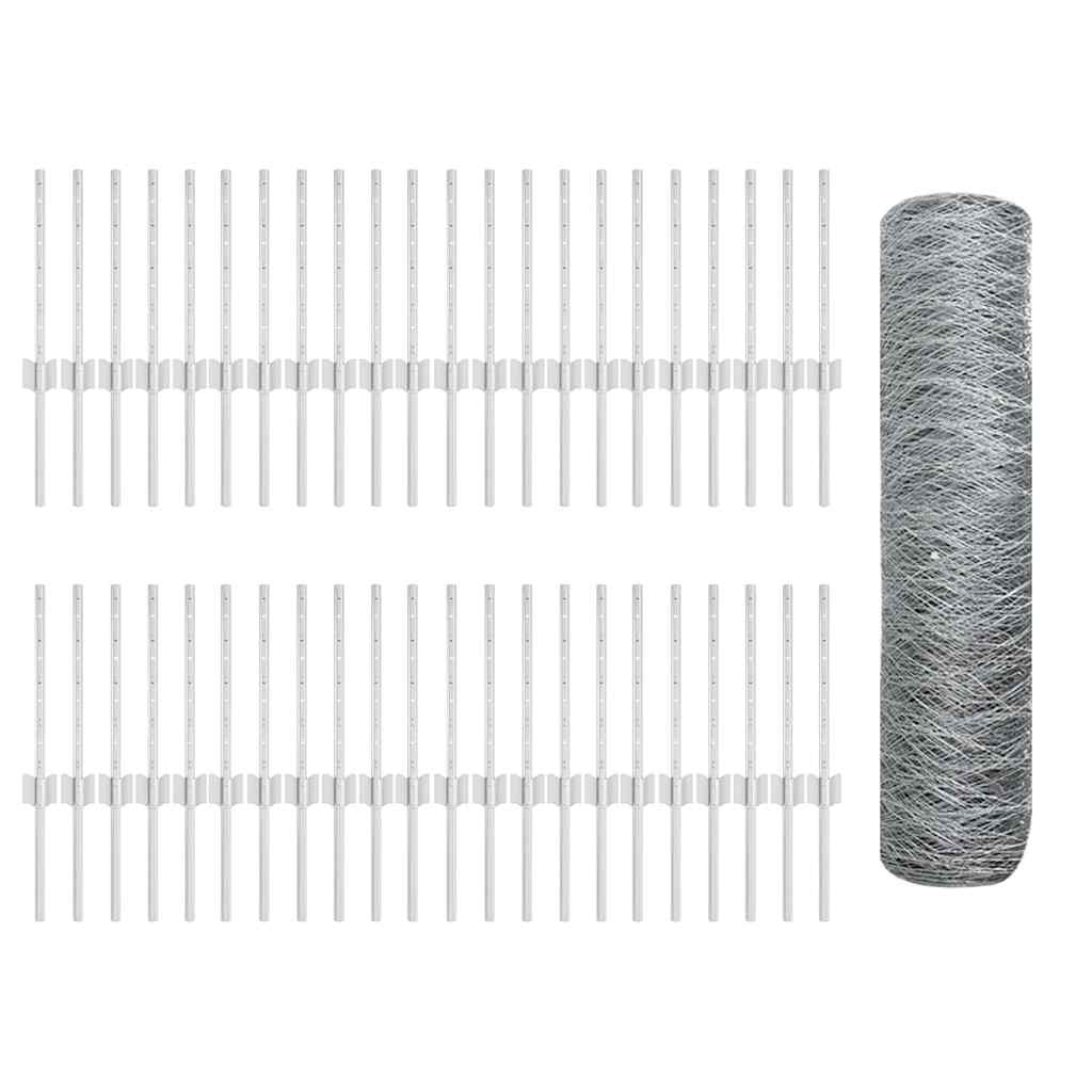 Welded Wire Fence 100 x 0.4 m (W x H) Hot-Dip Galvanised Steel