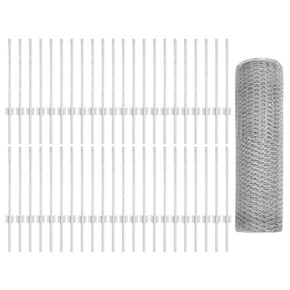 Welded Wire Fence 100 x 0.6 m (W x H) Hot-Dip Galvanised Steel