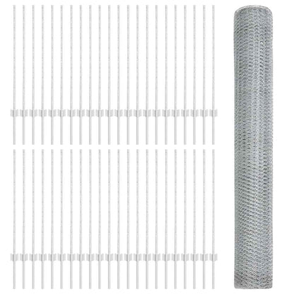 Welded Wire Fence 100 x 1 m (W x H) Hot-Dip Galvanised Steel