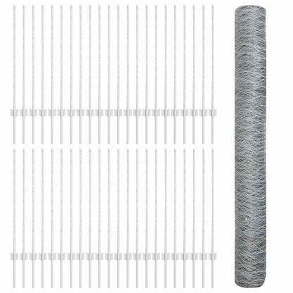 Fence with Post Silver