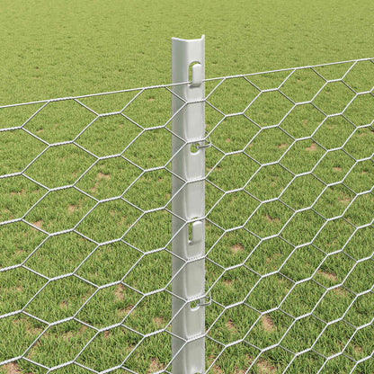 Fence with Post Silver