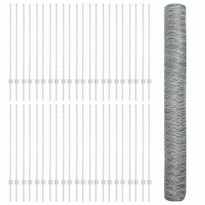 Welded Wire Fence 100 x 1.2 m (W x H) Hot-Dip Galvanised Steel