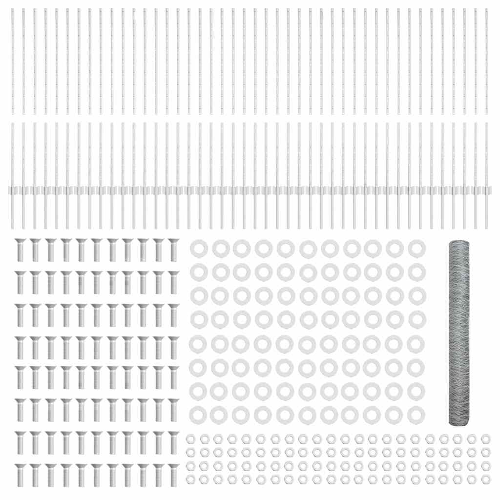 Welded Wire Fence 100 x 1.2 m (W x H) Hot-Dip Galvanised Steel
