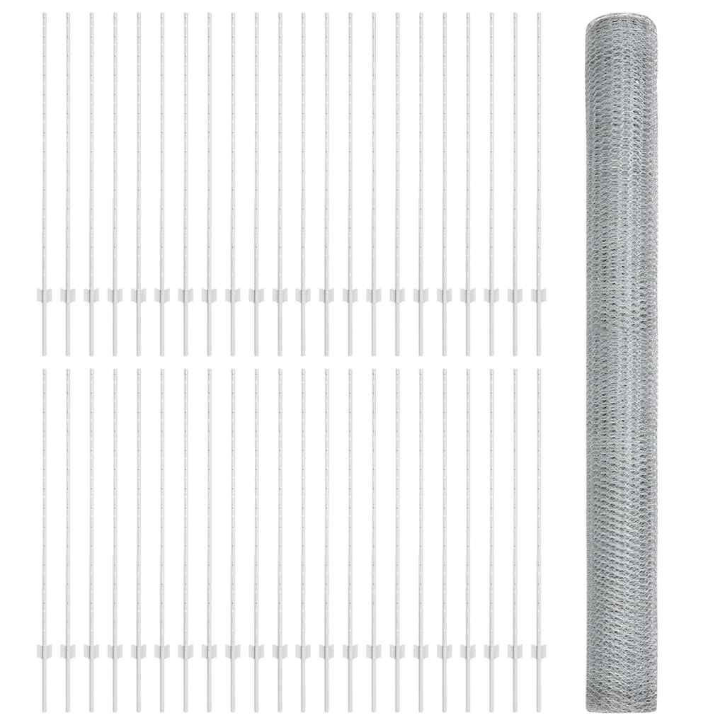 Welded Wire Fence 100 x 1.4 m (W x H) Hot-Dip Galvanised Steel