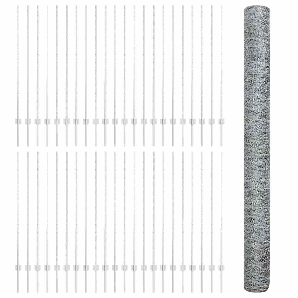 Welded Wire Fence 100 x 1.4 m (W x H) Hot-Dip Galvanised Steel