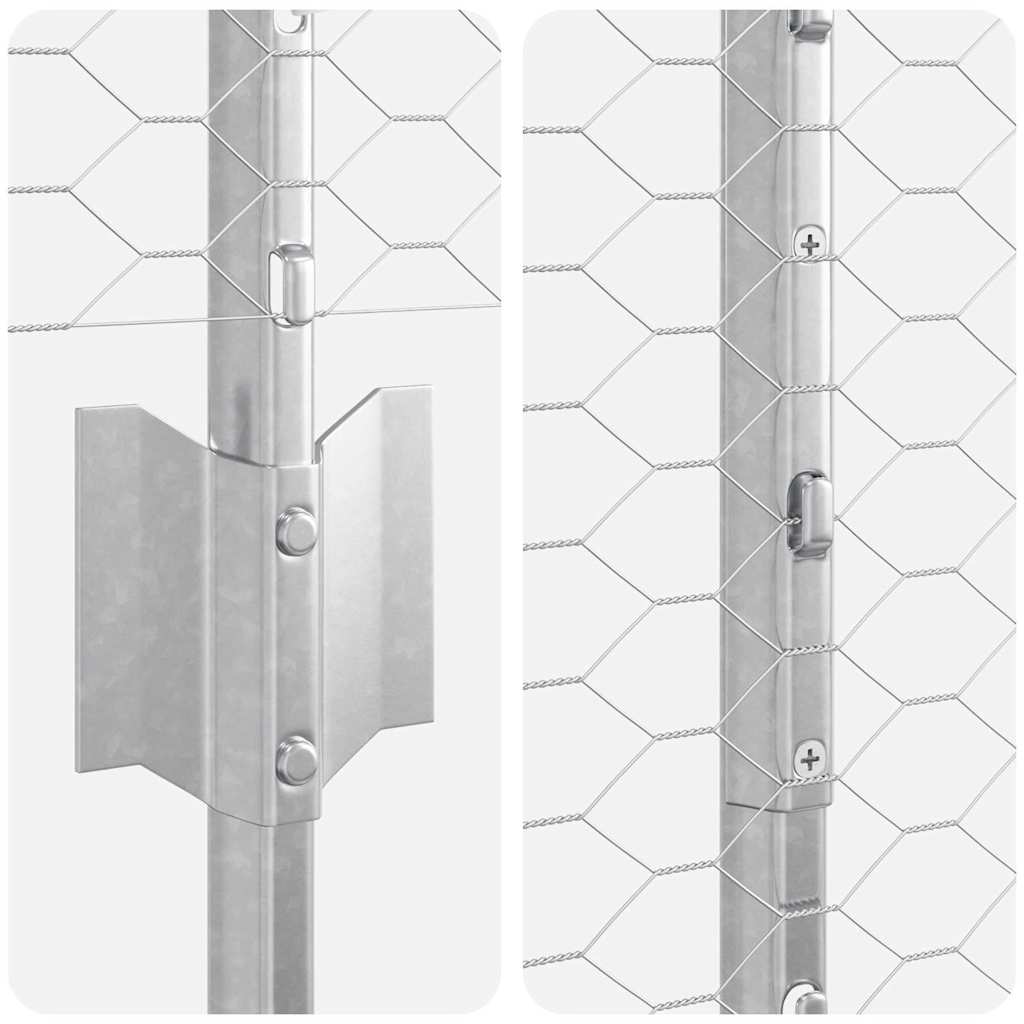 Fence with Post Silver