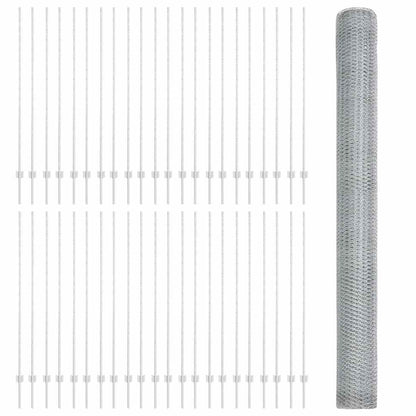 Fence with Post Silver