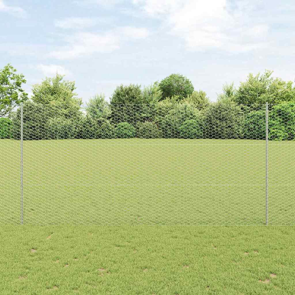 Fence with Post Silver