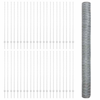 Fence with Post Silver