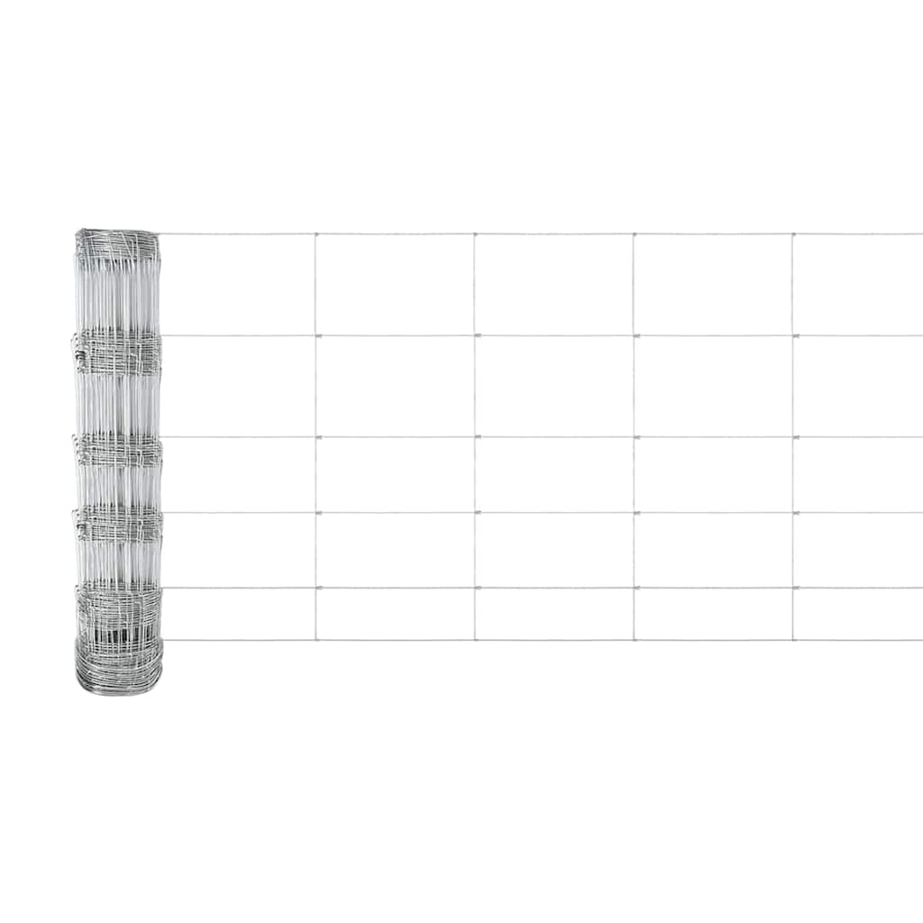 Wild Fence with Posts 25 x 0.8 m (W x H)