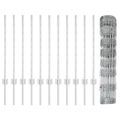 Fence with Post Silver