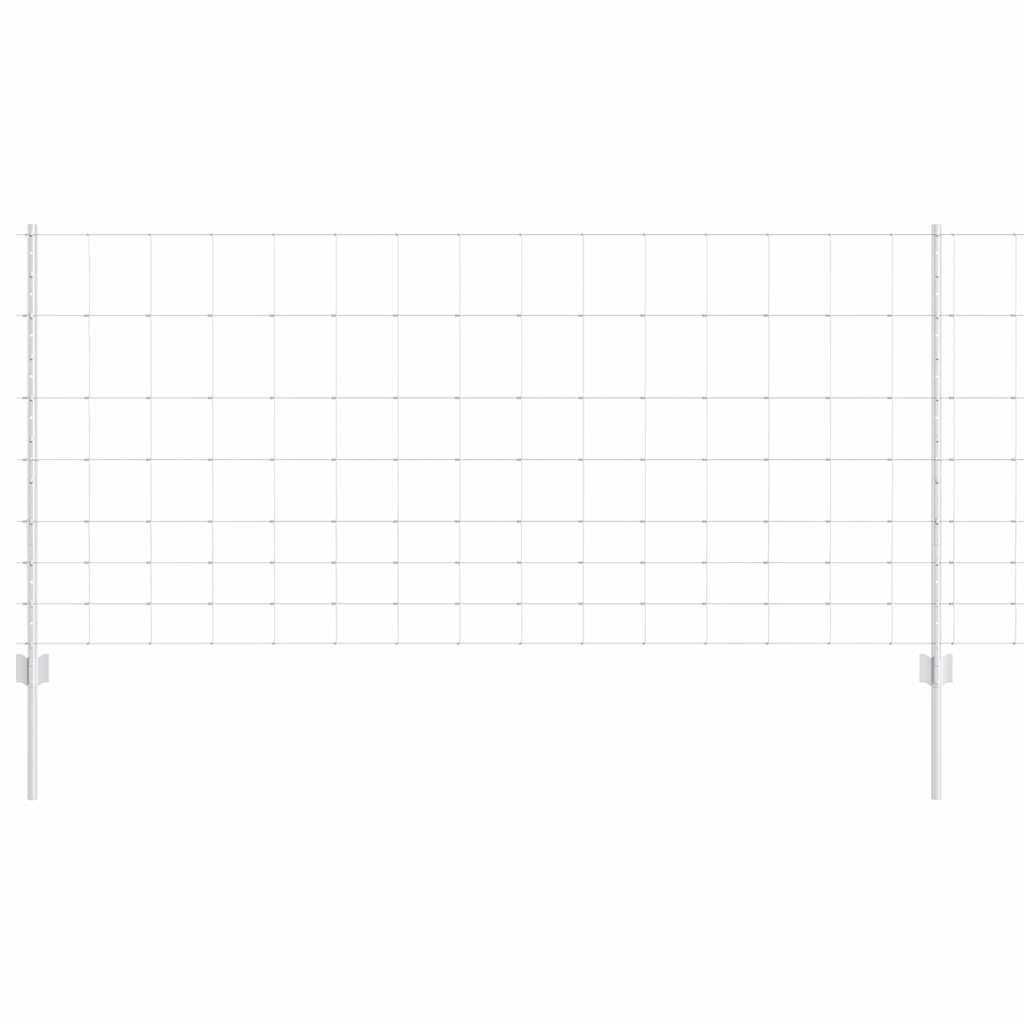 Wild Fence with Posts 25 x 1 m (W x H) Hot-Dip Galvanised Steel