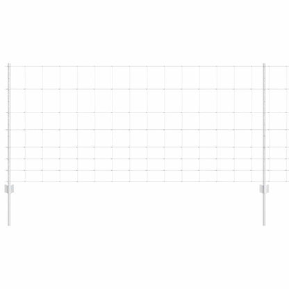 Wild Fence with Posts 25 x 1 m (W x H) Hot-Dip Galvanised Steel