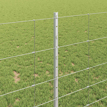 Fence with Post Silver