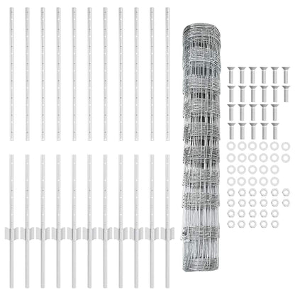 Fence with Post Silver