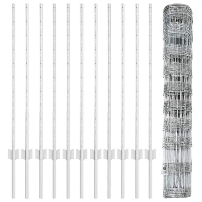 Fence with Post Silver