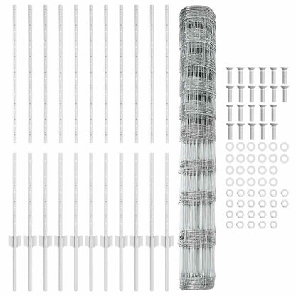 Wild Fence with Posts 25 x 1.2 m (W x H)