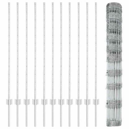 Wild Fence with Posts 25 x 1.2 m (W x H)