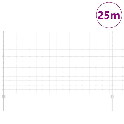 Wild Fence with Posts 25 x 1.4 m (W x H)