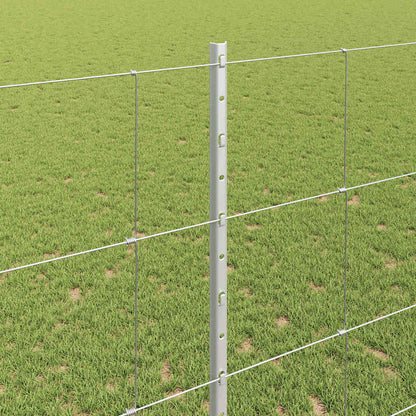 Fence with Post Silver