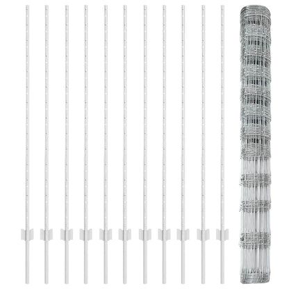 Fence with Post Silver