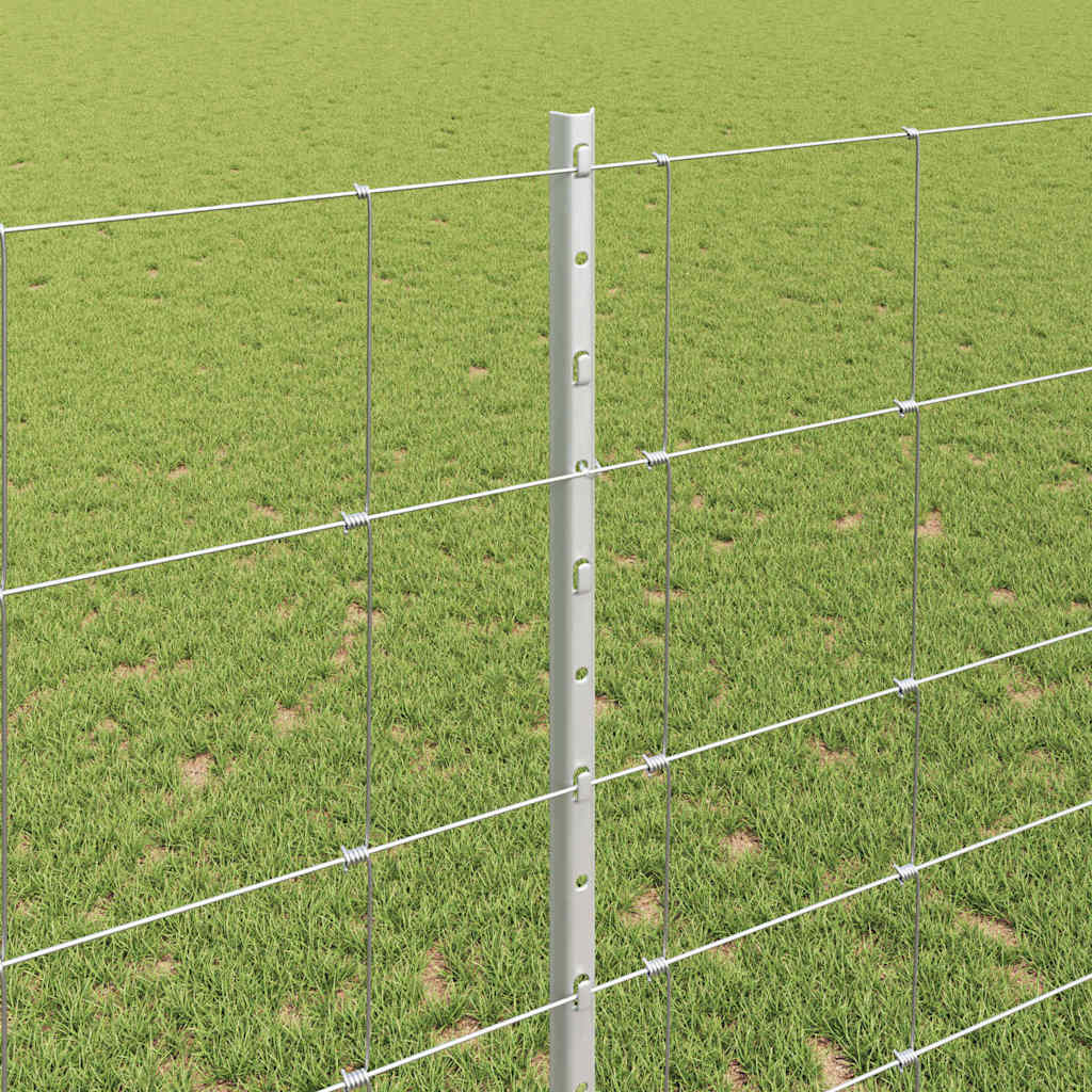 Wild Fence with Posts 25 x 1.4 m (W x H)