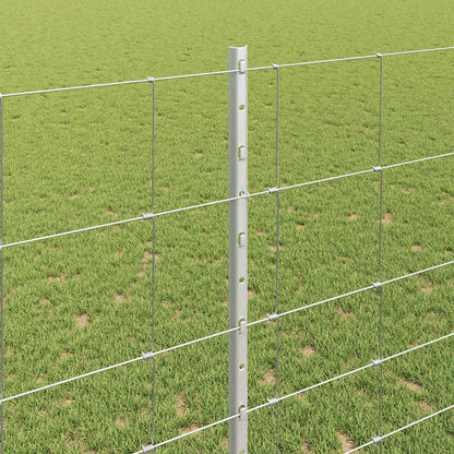 Wild Fence with Posts 25 x 1.4 m (W x H)