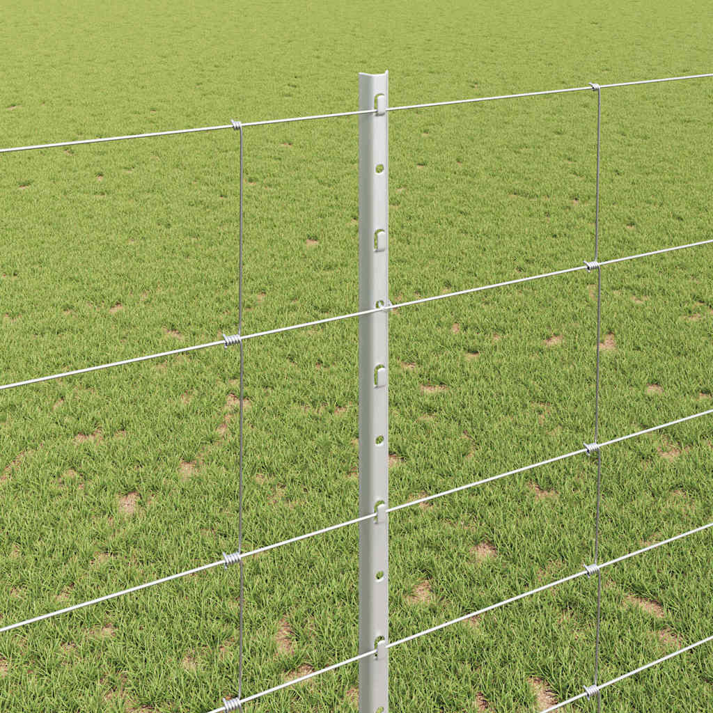 Fence with Post Silver