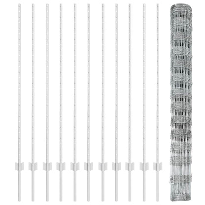 Fence with Post Silver