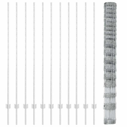 Fence with Post Silver