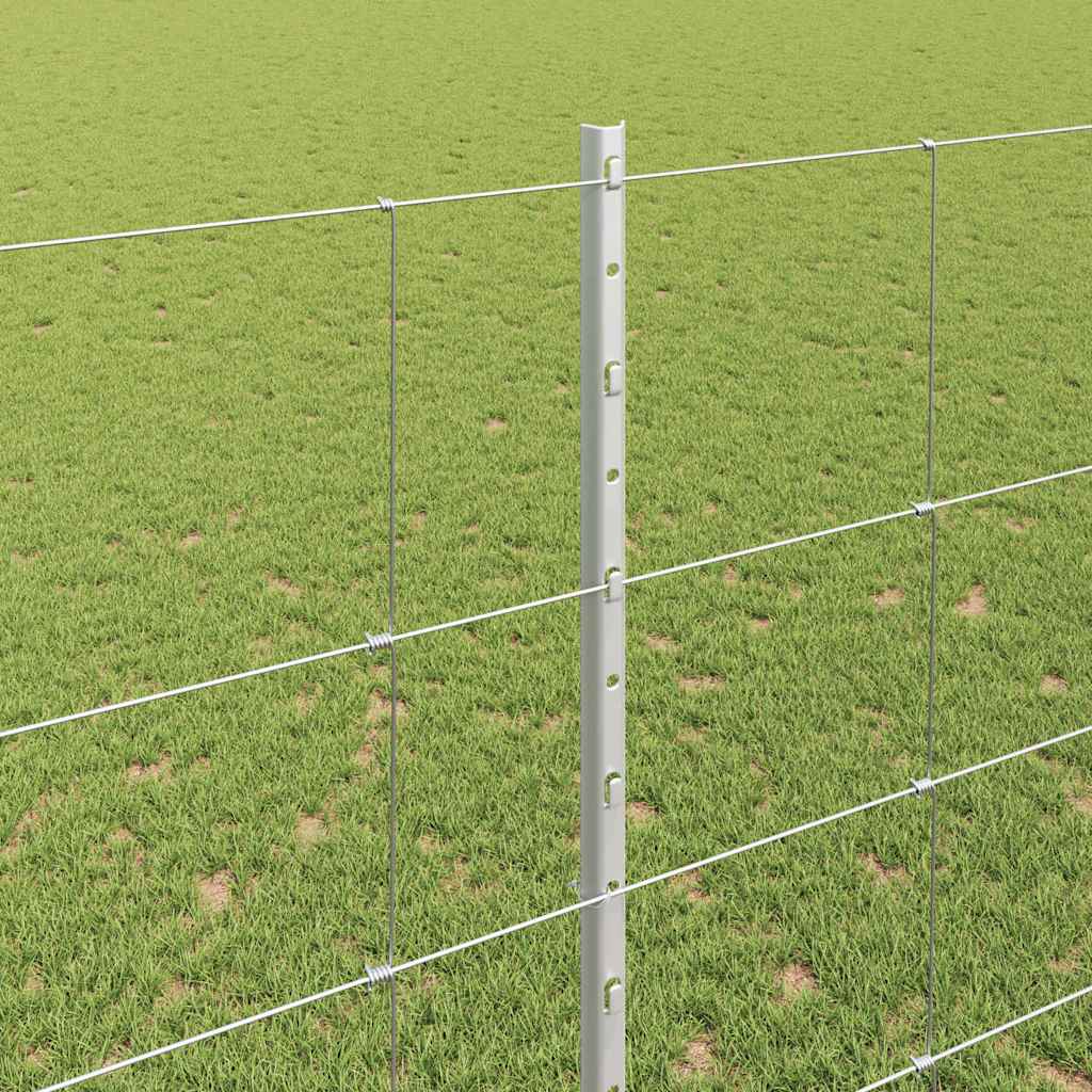 Fence with Post Silver