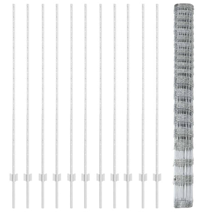 Wild Fence with Posts 25 x 1.6 m (W x H)