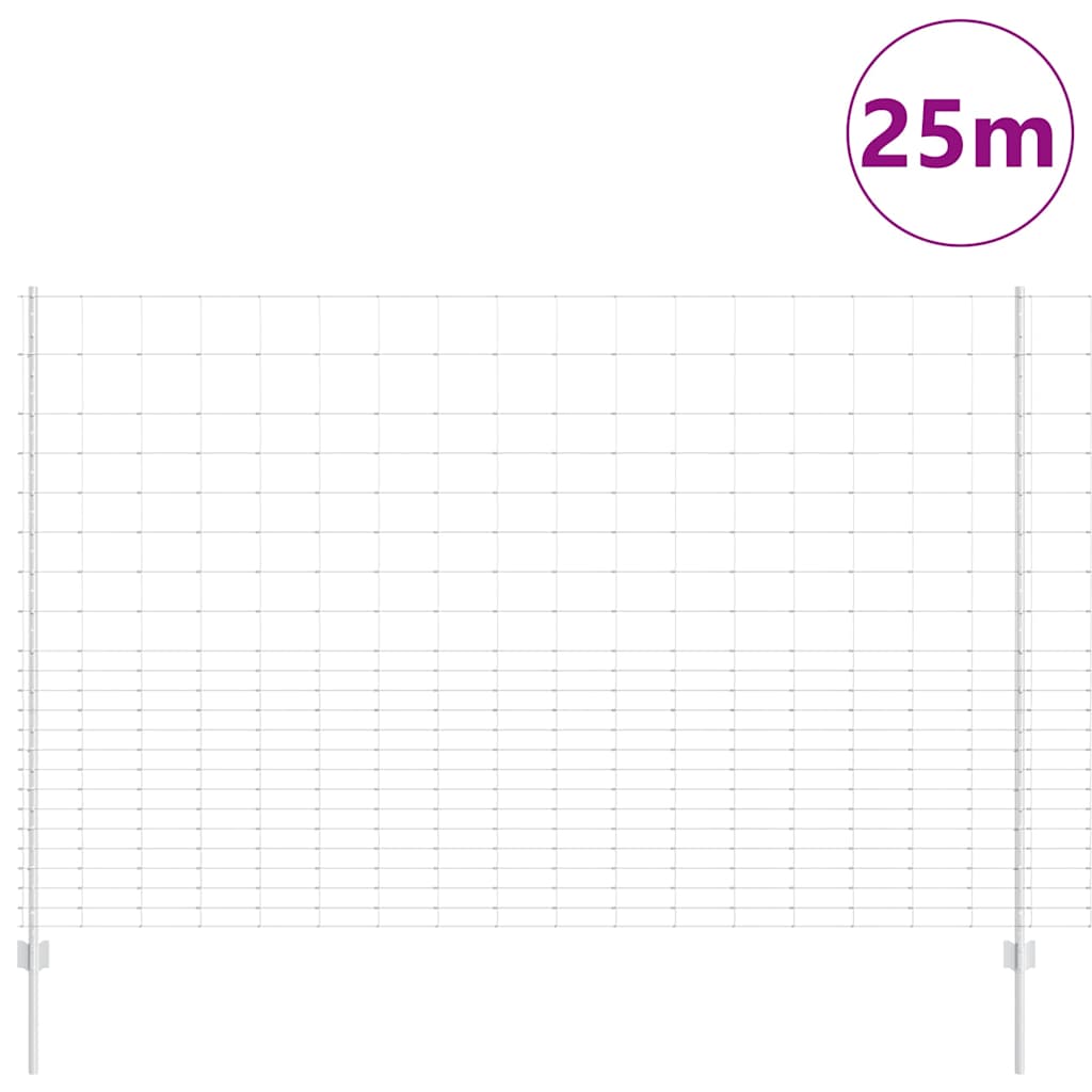 Wild Fence with Posts 25 x 1.6 m (W x H)