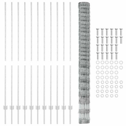 Fence with Post Silver