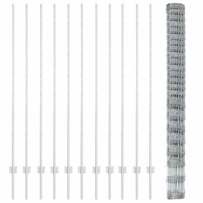 Fence with Post Silver