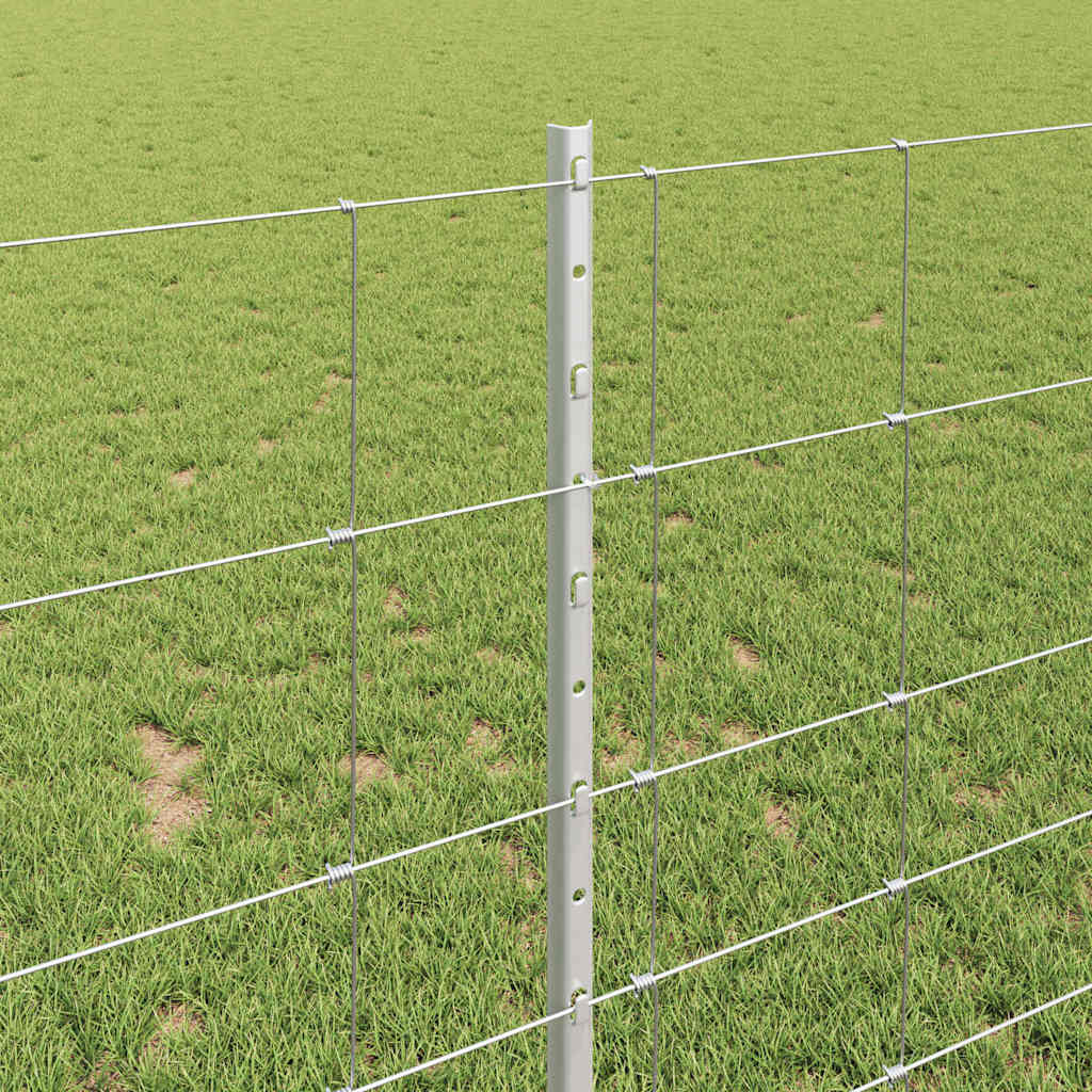 Fence with Post Silver