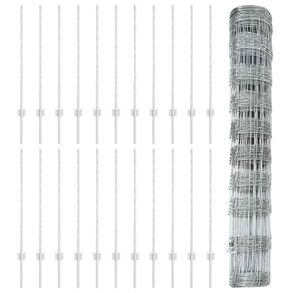 Fence with Post Silver