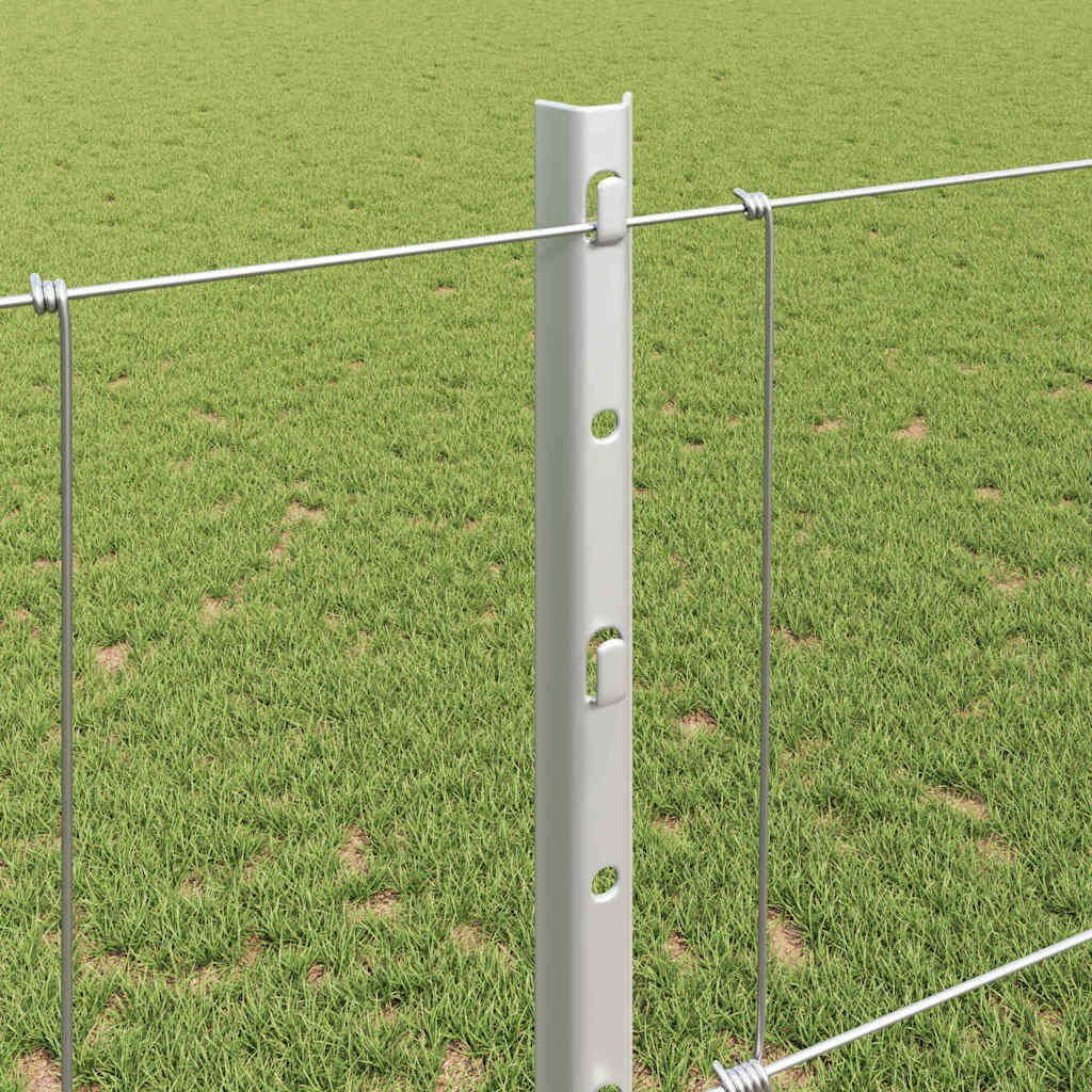 Fence with Post Silver