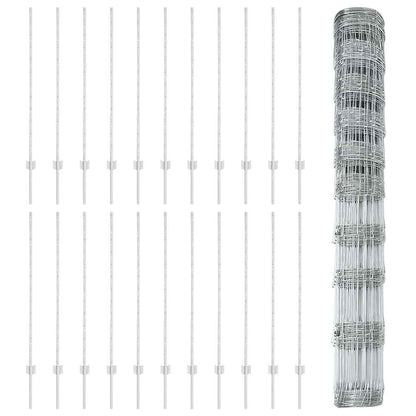 Fence with Post Silver