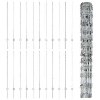 Wild Fence with Posts 50 x 1.2 m (W x H)