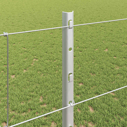 Fence with Post Silver