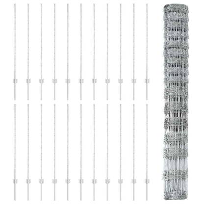 Fence with Post Silver