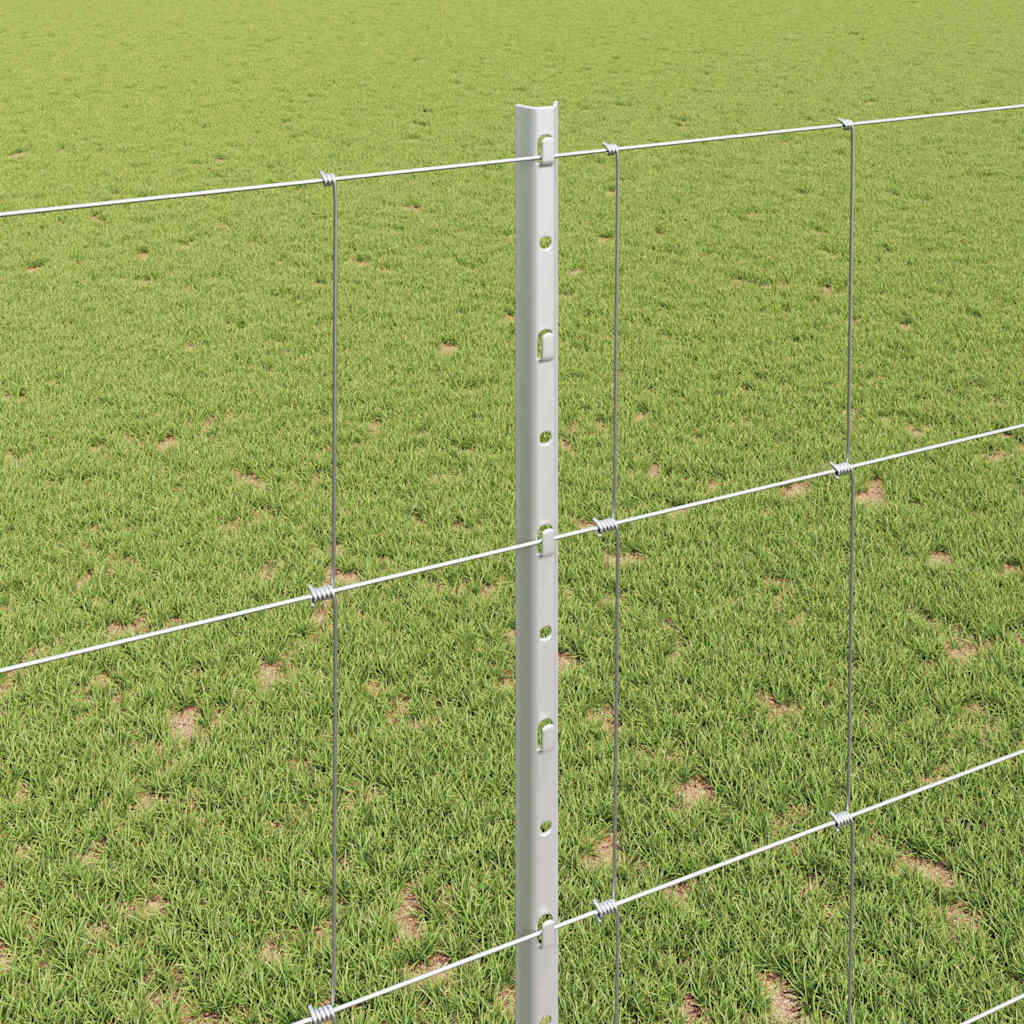 Fence with Post Silver