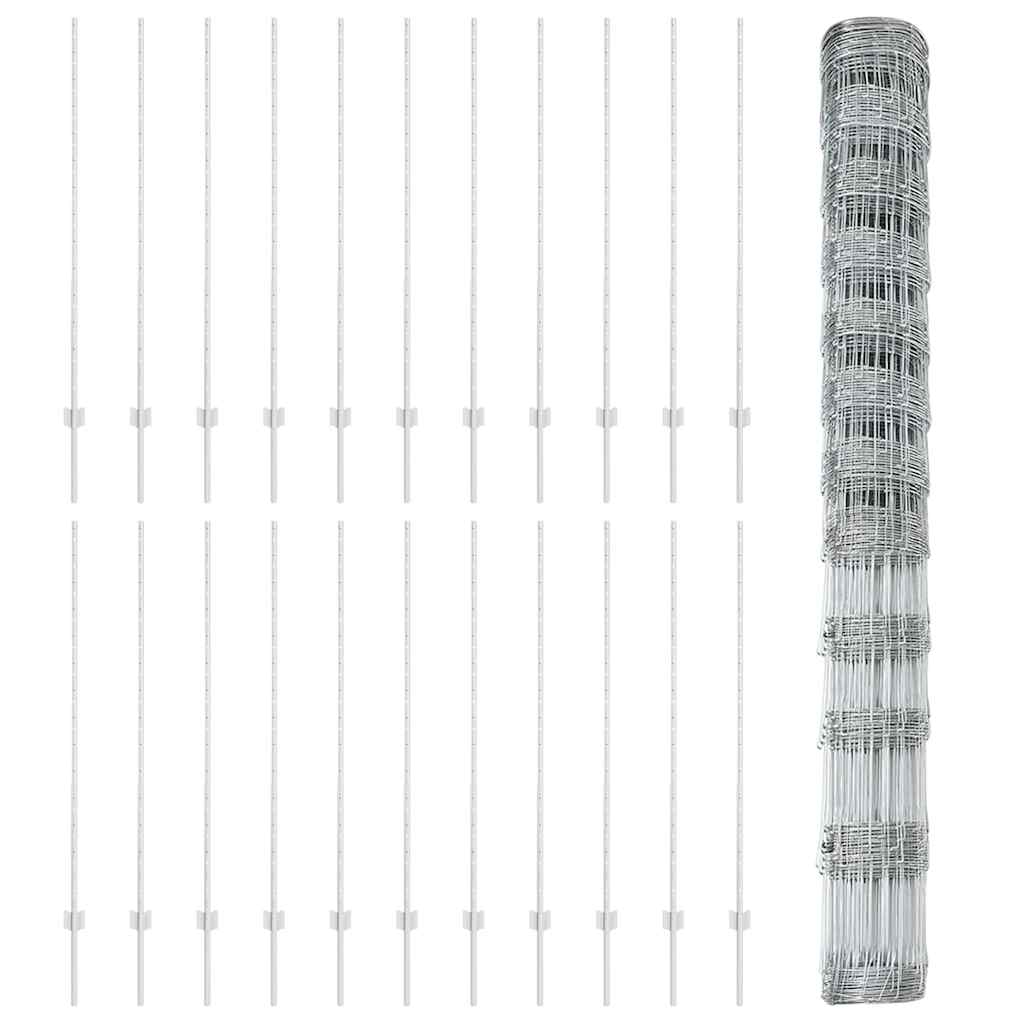 Fence with Post Silver